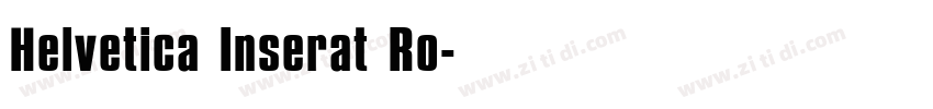 Helvetica Inserat Ro字体转换